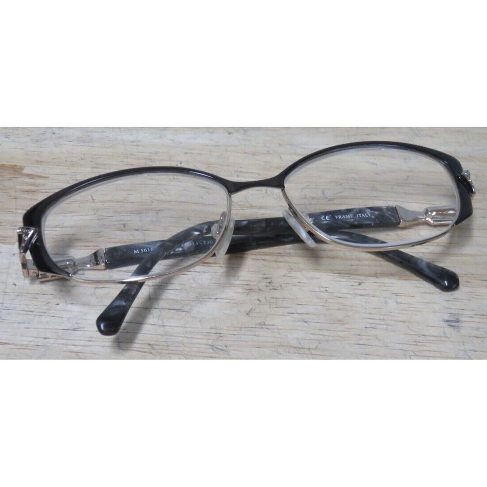 Caviar M 5616 Eye Glasses Frames Only Made In Italy Crystals Gold Rhinestones